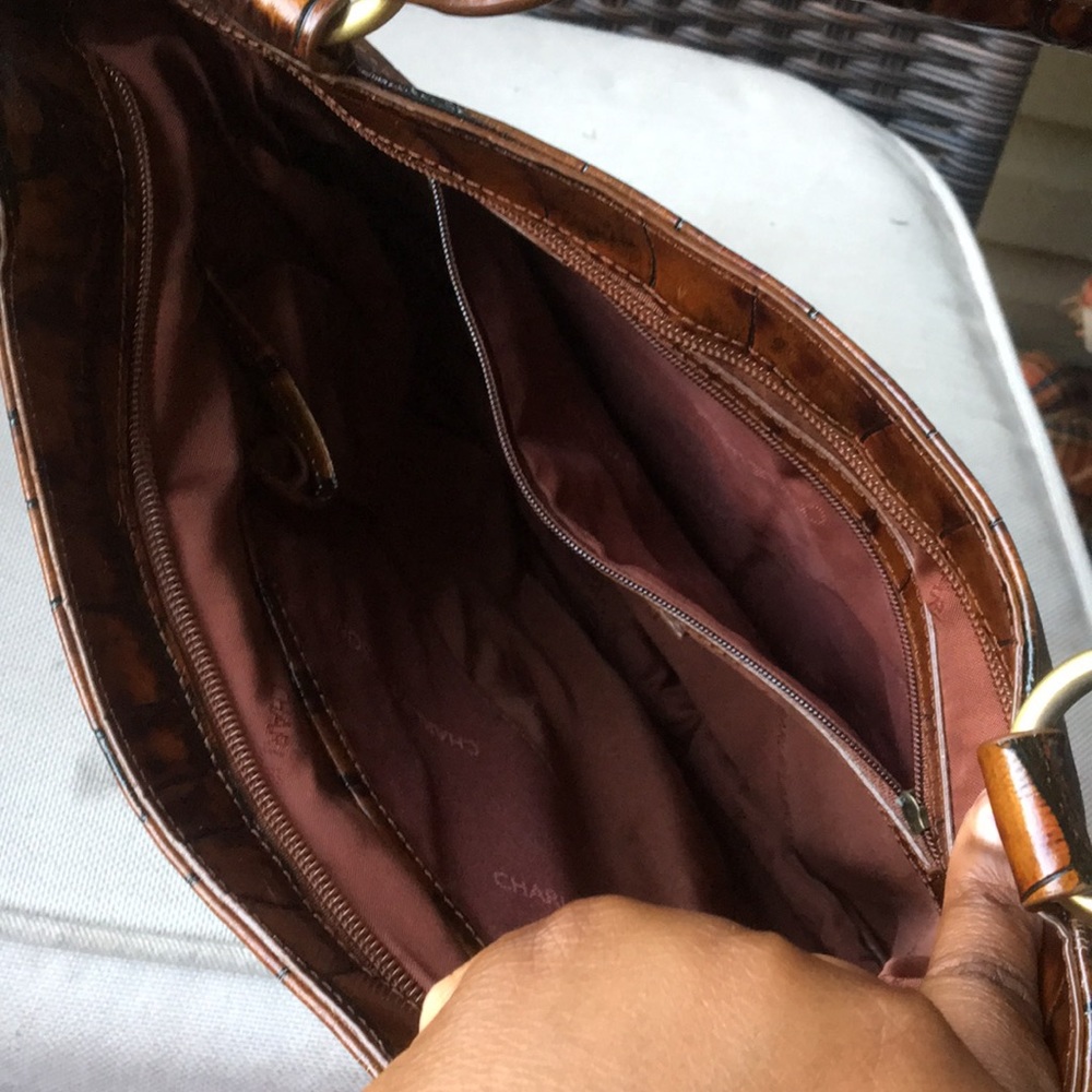 Charlie Lapson Brown Handbag - Picture 6 of 8